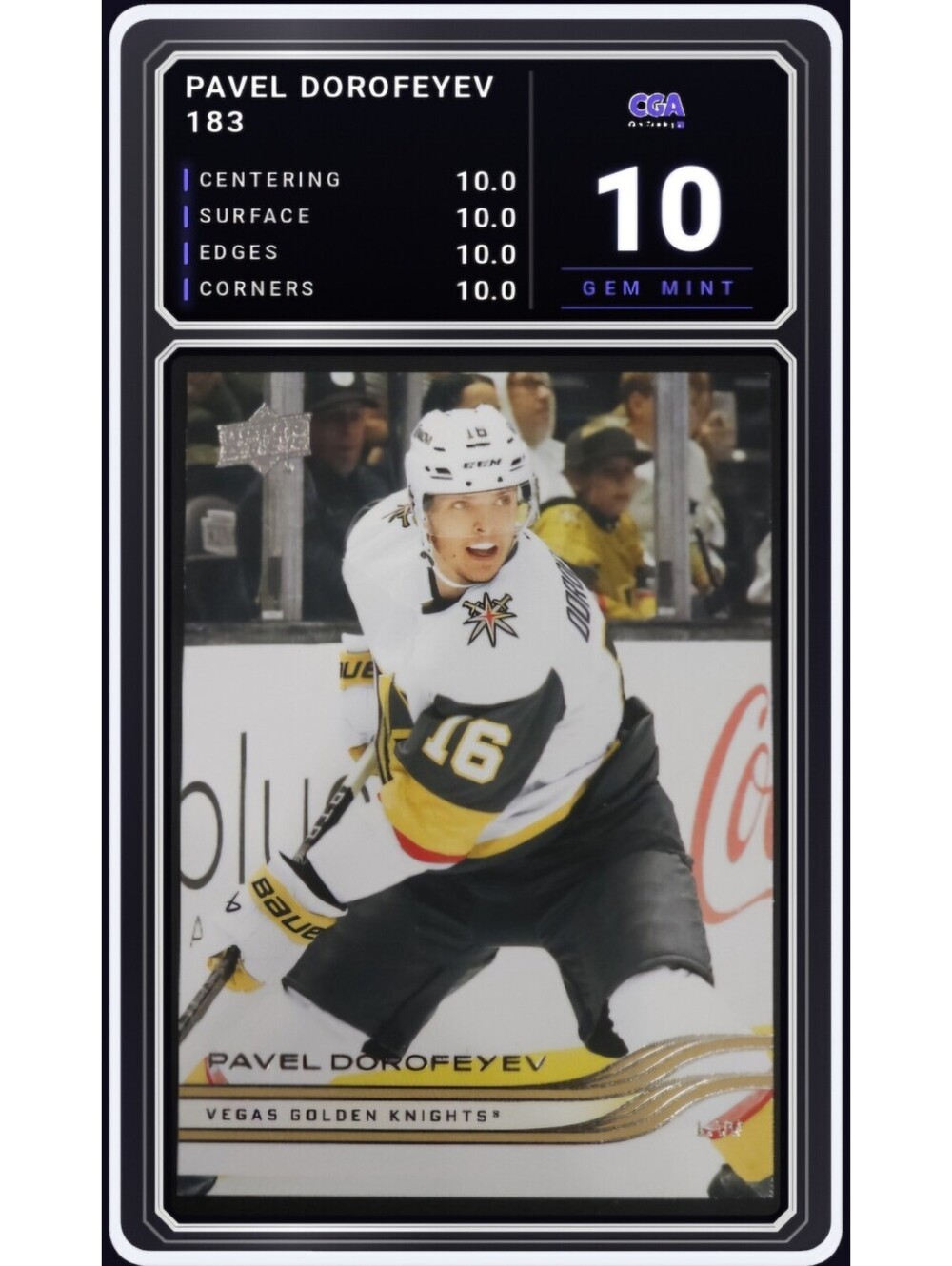 2025-26 Upper Deck #183 Pavel Dorofeyev Golden Knights - CGA 10.0 Digital Grade